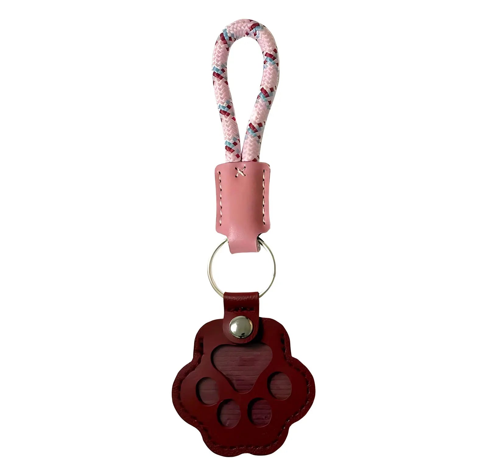 Pet Fur Memory Charm Leather Keychain Keepsake for Dogs