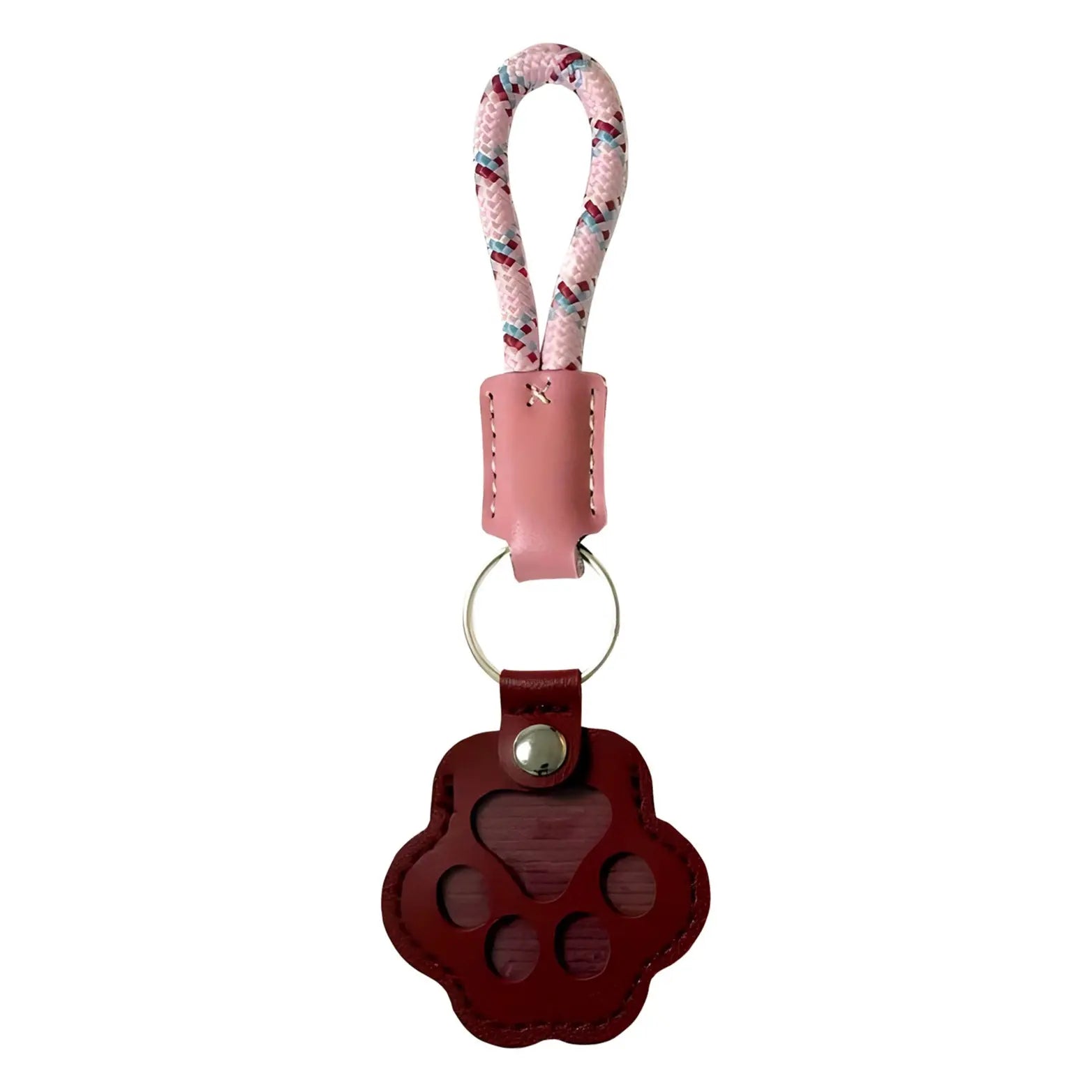 Pet Fur Memory Charm Leather Keychain Keepsake for Dogs
