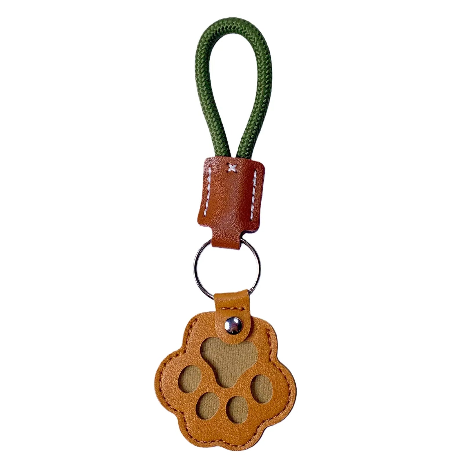 Pet Fur Memory Charm Leather Keychain Keepsake for Dogs